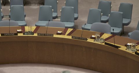 New York City, NY, USA, Oct. 1 2016: United Nations Security Council meeting.