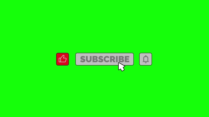Subscribe button template. Red Subscribe button with play sign and ...