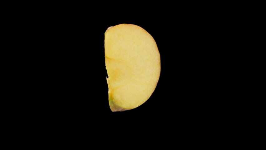 Realistic Slice Of Apple Rotating With Alpha Channel - Powered by Shutterstock - Get 15% off with code: PIKWIZARD15