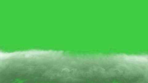 green screen illustration of the animated mysterious fog