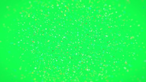 confetti burst out green screen animation 