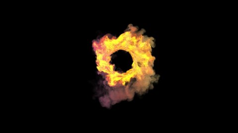 Fire elements filmed on high speed camera in 4K, flamethrower isolated on black background overlay for compositing and VFX. Set of fire Elements from bottom to top