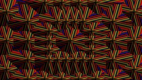 abstract kaleidoscope with repeating geometric patterns. .