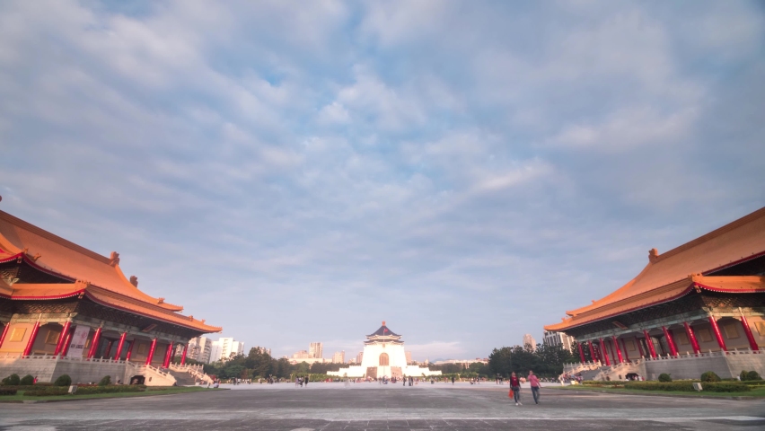 Chiang Kai-Shek Memorial Time-Lapse. High quality video footage