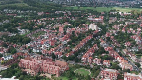 a suburban area with lots of beautiful houses and architecture in Eastbourne, United Kingdom