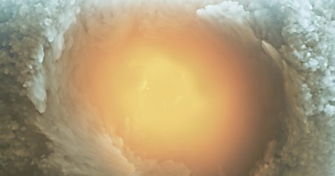 Center of the eye storm, swirling and twisting cloud formation. artistic rendition of  Jupiter great red spot. high-pressure region in the atmosphere of Jupiter.  3D rendering