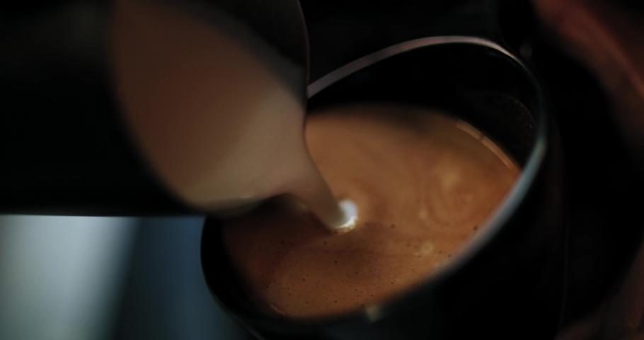 Coffee barista slow mo art of coffee | Shutterstock HD Video #1072060852
