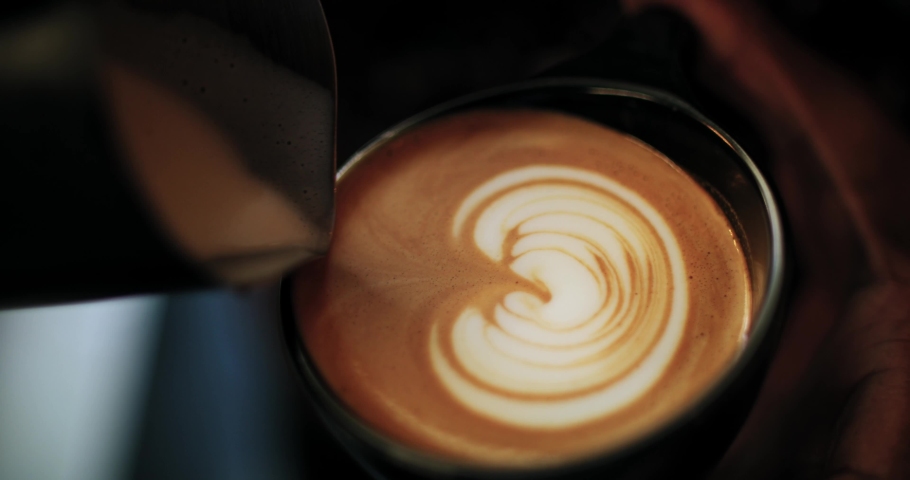 Coffee barista slow mo art of coffee | Shutterstock HD Video #1072060852