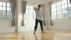 Funny Asian Man Dancing, Video In 4K 