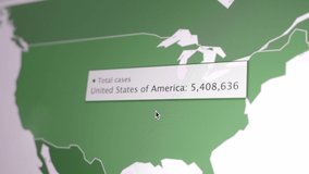 Coronavirus pandemic statistics on screen. Number of Covid 19 cases rising. Map data showing increasing numbers of Corona virus pandemic infected cases. international statistics. Health care concept.  - Powered by Shutterstock - Get 15% off with code: PIKWIZARD15