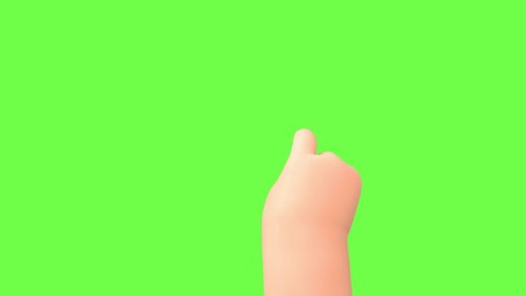 4k 3D animated gestures pack on greenscreen background with alpha channel. Tapping, swiping, dragging, clicking for use on a smartphone, tablet, or touchscreen.