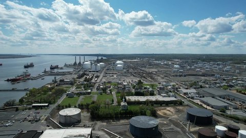  Oil and Gas Refinery on the Delaware River, Marcus Hook Pennsylvania