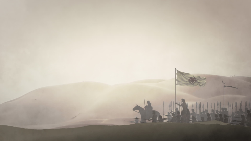 Saladin Army at the Desert