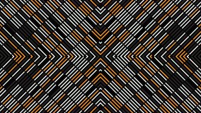 Pattern of stripes changes and moves to center. Animation. Beautiful pattern of stripes changes from wave lines. Linear kaleidoscopic pattern changes from moving stripes