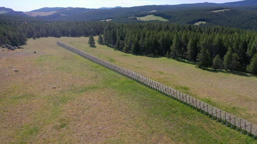 Drone views over Bighorn National Forest