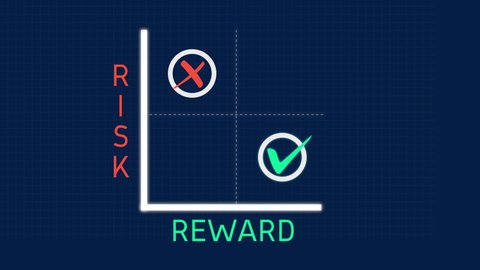 Risk Reward Matrix Diagram Chart Checkmark Stock Footage Video (100% ...