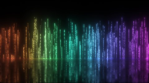 Rising Particles Background Loop Rgb Color Stock Footage Video (100% ...