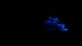 Technology Reveal Element. Revealer in a cybertech style for your futuristic technology and science fiction projects, your HUD and Futuristic User Interfaces (FUI). - Powered by Shutterstock - Get 15% off with code: PIKWIZARD15