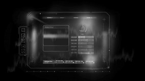 Animation of stock quotes on the device of the future, on alpha channel. - Powered by Shutterstock - Get 15% off with code: PIKWIZARD15