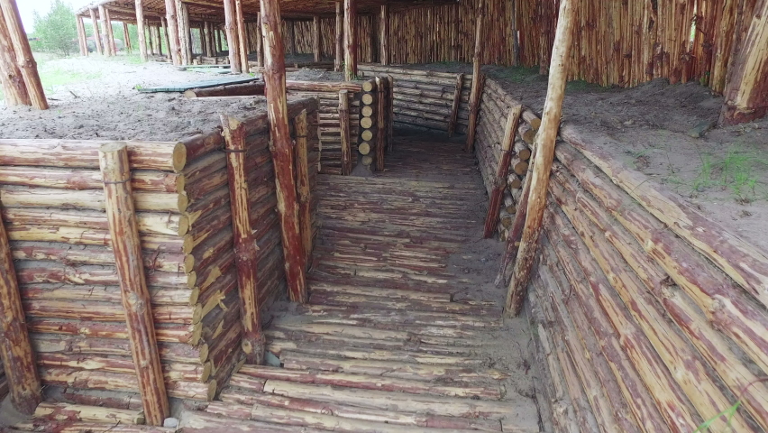 Military trench military forces war position