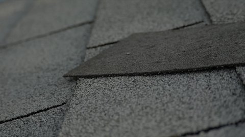 A close up footage of the roof shingles
