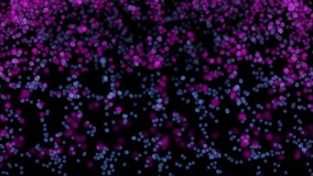 Blue And Pink Abstract Particles moving background