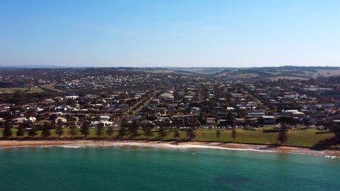 Australian Coastal Luxury Township On Sunny Day, AERIAL