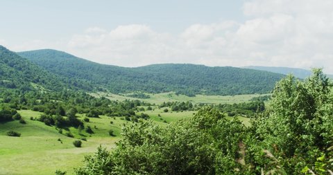 The mountain grassland in Lika region of Croatia