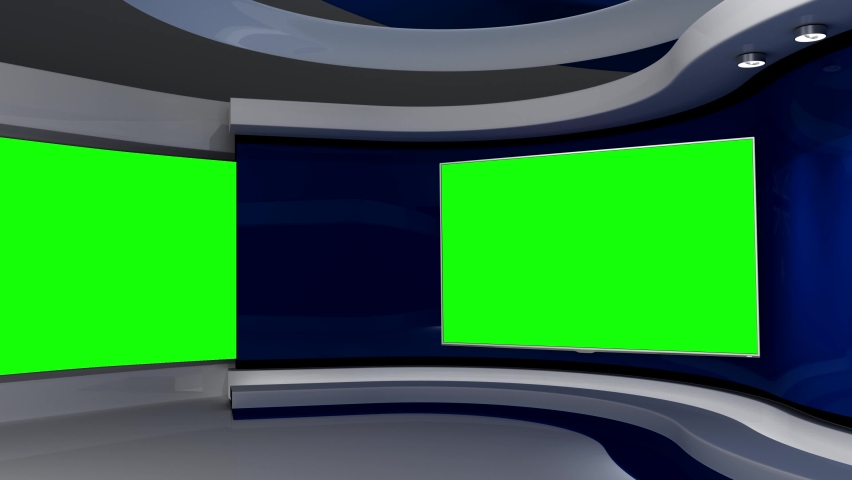 tv studio blue background loop animation Stock Footage Video (100% ...