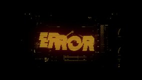 Hologram Text Effect for Composting Pack of Five Clips isolated on Black Background 4K, Video Element