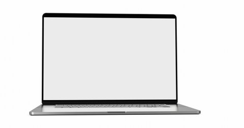 Laptop blank screen opens and flies right to left and then to the center