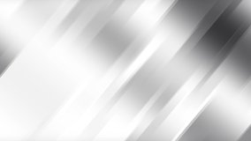 Grey silver metallic stripes. Geometric tech abstract motion background. Seamless looping. Video animation Ultra HD 4K 3840x2160
