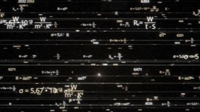 Artificial intelligence AI writing abstract math and physics formulas with glitch effect. Animation. Concept of studies and technologies, seamless loop. - Powered by Shutterstock - Get 15% off with code: PIKWIZARD15