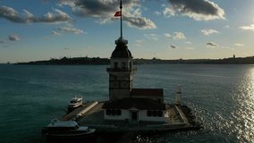 Maiden's Tower in Istanbul, Turkey.