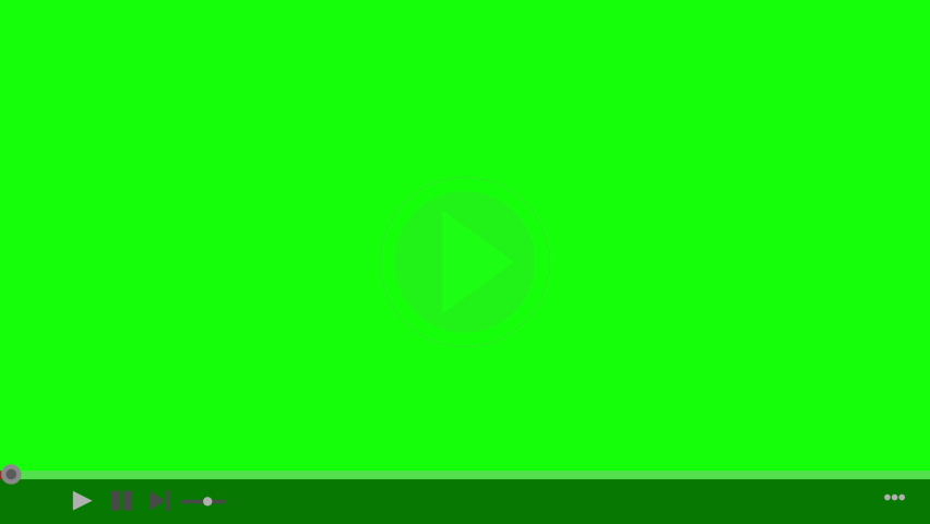 Green Screen Video Player Click and Play with One Minute Timecode Animation Royalty-Free Stock Footage #1072331357