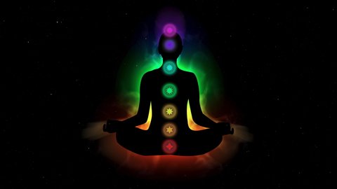 Human Aura Chakra Enlightenment Mind Meditation Stock Footage Video ...