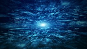 Digital cyberspace futuristic, Digital data matrix flowing and lighting, High speed connection data analysis process abstract background. - Powered by Shutterstock - Get 15% off with code: PIKWIZARD15