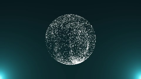 Snow globe particle technology background 