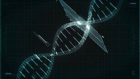 Epidemic Diseases Research. A Scanner is Cutting through the DNA Double Helix to Research the Solution for the Current Epidemic Disease. Tackling the Rapid Spread of the Epidemic. User Interface. DNA - Powered by Shutterstock - Get 15% off with code: PIKWIZARD15