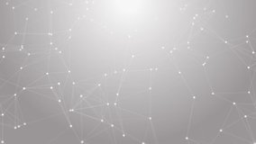 4K moving Network depth of field. 3d animation of dots and lines connected, slow motion. Computer data network. - Powered by Shutterstock - Get 15% off with code: PIKWIZARD15
