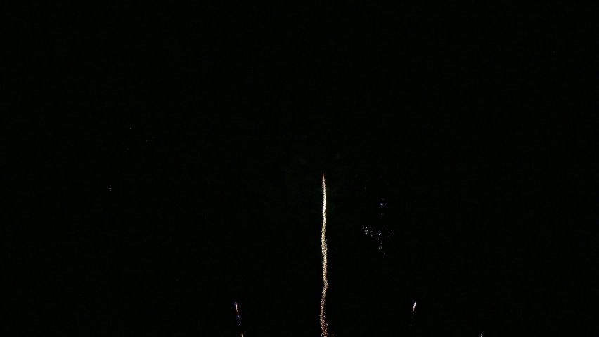 4K clip Beautiful Firework display
