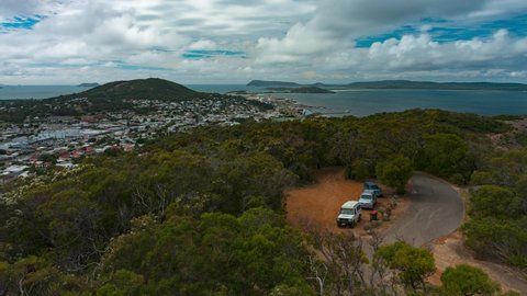 Timelapse overlooking Albany from Mount Melville Lookout Tower, Albany, Western Australia
