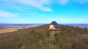 Sasberc hill lookout point in Cserhat mountains nograd county Hungary.
This is a public lookout tower but unfortunetly closed. 