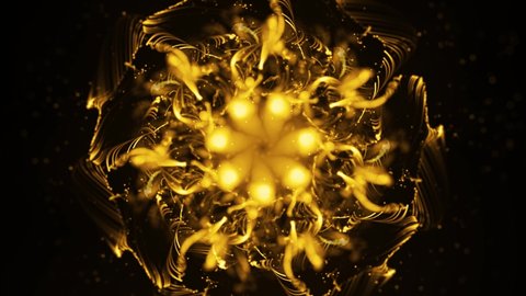 Gold Dust Waves Gold Particles Moving Stock Footage Video (100% Royalty ...