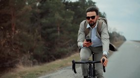Businessman In Suit Riding On Bicycle. Trip To Work On Bike. Cyclist Businessman Hurry To Work. Traffic Jam In City. Commuter Healthy Lifestyle On Bike. Travelling On Office. Lose No Time In Rush Hour - Powered by Shutterstock - Get 15% off with code: PIKWIZARD15