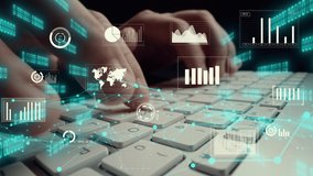 Creative visual of business big data and finance analysis on computer showing concept of statistical investment decision making methodology, fintech and financial engineering . - Powered by Shutterstock - Get 15% off with code: PIKWIZARD15