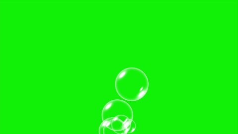Flying soap bubbles. Realistic soap bubble, glare. Powder, soap, detergent. 4K video.