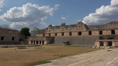 Nunnery Quadrangle in the ancient Mayan city of Uxmal. Yucatan, Mexico