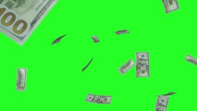 Money rain green screen, a rain of dollar money with green screen chroma key - Powered by Shutterstock - Get 15% off with code: PIKWIZARD15