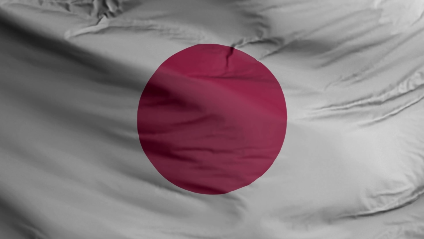 Japan flag seamless closeup waving animation. Japan Background. 3D render, 4k resolution | Shutterstock HD Video #1072711571